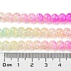 Spray Painted Crackle Glass Beads Strands DGLA-C002-6mm-05-5
