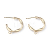 Brass Stud Earring Findings ZIRC-F120-097G-1