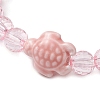 Handmade Porcelain Turtle Stretch Bracelets BJEW-JB10247-03-3