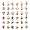 Alloy Rhinestone Pendants PALLOY-TA0002-27LG-1