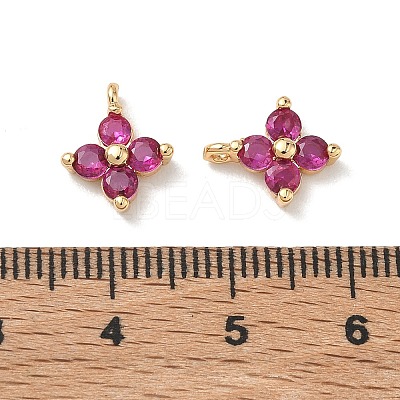 SHEGRACE Brass Cubic Zirconia Charms XGRQ4H893-680G-C-1