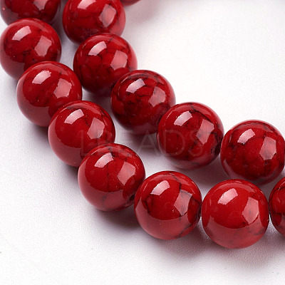 Synthetic Turquoise Beads Strands TURQ-H038-10mm-XXS17-1