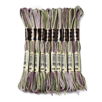 10 Skeins 6-Ply Polyester Embroidery Floss OCOR-K006-A78-1
