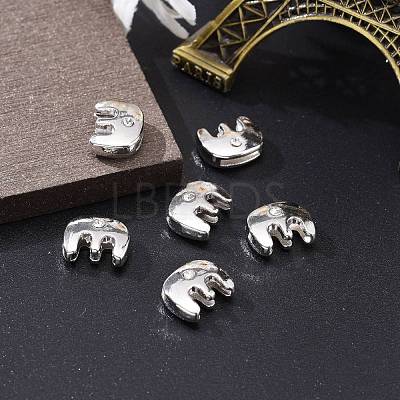 Letter Slider Beads for Watch Band Bracelet Making ALRI-O012-E-NR-1