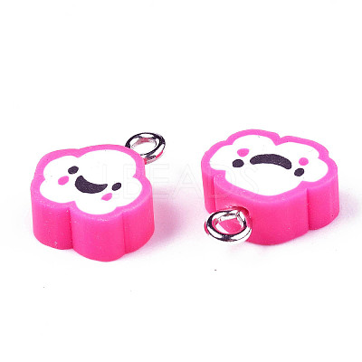 Handmade Polymer Clay Charms LS-CLAY-N006-37B-01G-1