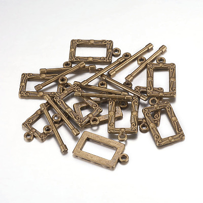 Tibetan Style Alloy Toggle Clasps LS-MLF5079Y-1