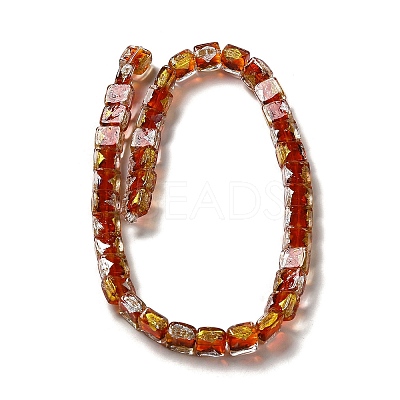 Handmade Gold Foil and Silver Foil Lampwork Beads FOIL-C001-01C-02-1