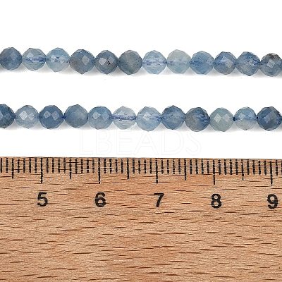 Natural Devil Blue Aquamarine Beads Strands G-NH0073-B01-4mm-1