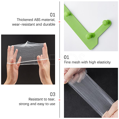 2Sets 2 Styles ABS Plastic Sink Strainers Basket & Bags AJEW-GA0002-76-1