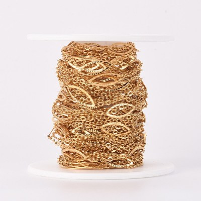 Ion Plating(IP) 304 Stainless Steel Cable Chains CHS-E020-01G-1