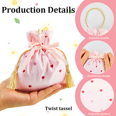 Heart Printed Cloth Drawstring Storage Bags ABAG-WH20010-20C-02-1
