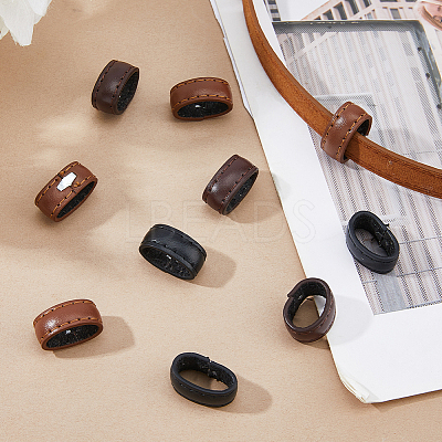 18Pcs 3 Colors Leather Belt Loop Ring DIY-FH0010-92-1