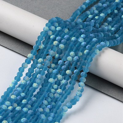 Transparent Glass Beads Strands EGLA-A044-T1mm-MB27-1