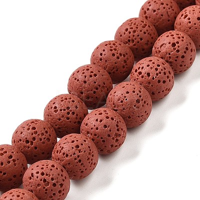 Natural Lava Rock Bead Strands G-L435-03-8mm-12-1
