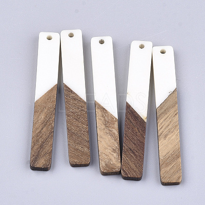 Resin & Walnut Wood Big Pendants RESI-S358-39G-1