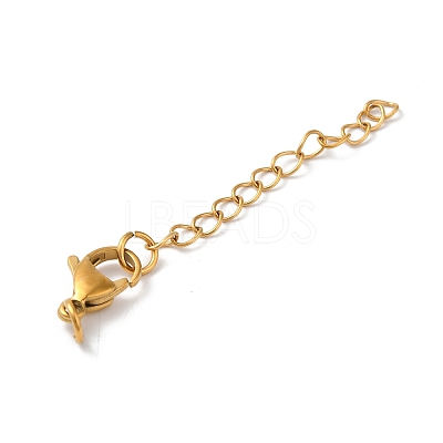 304 Stainless Steel Chain Extender Ion Plating(IP) STAS-O083-07G-01-1