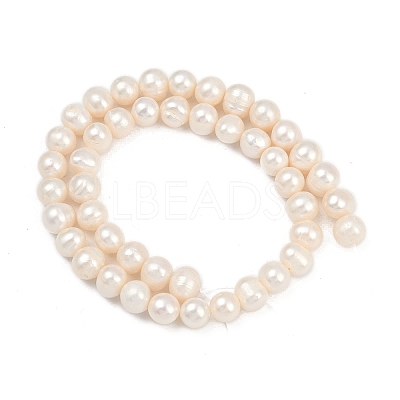 Natural Cultured Freshwater Pearl Beads Strands PEAR-I007-07J-10A-1