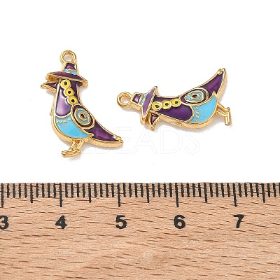 304 Stainless Steel Enamel Pendants STAS-L316-23G-06-1