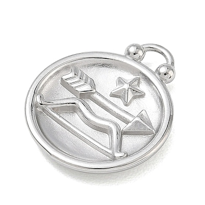 12 Constellations 304 Stainless Steel Pendants STAS-F354-01P-09-1