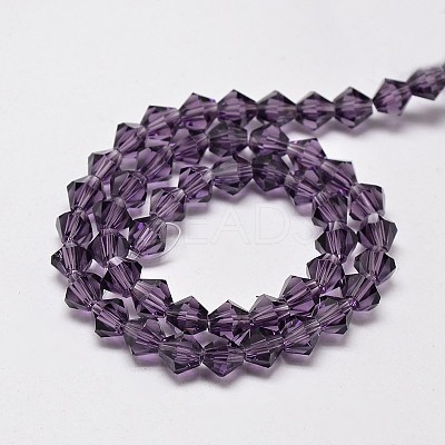 Transparent Glass Beads Strands EGLA-A039-T6mm-D04-1