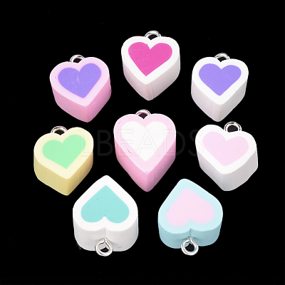 Handmade Polymer Clay Pendants CLAY-T013-10-1