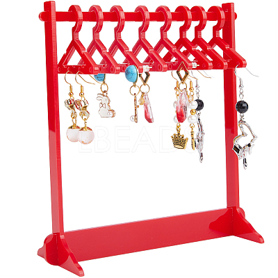 1 Set Coat Hanger Shaped Acrylic Earring Display Stands EDIS-CP0001-15A-1