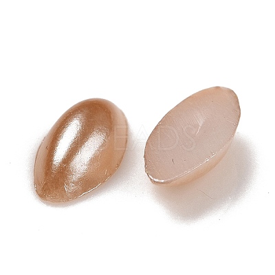ABS Plastic Imitation Pearl Cabochons SACR-R756-6x3mm-Z49-1
