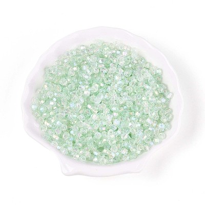 Transparent Spray Painted Glass Beads EGLA-N018-4mm-04-1