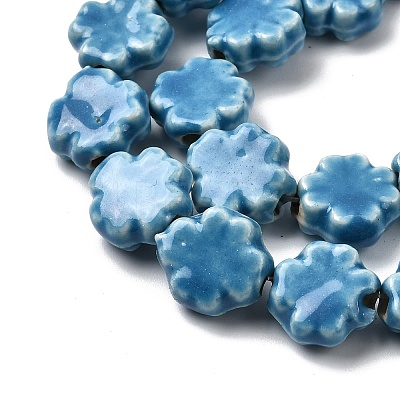 Handmade Porcelain Beads Strands PORC-K010-05D-1