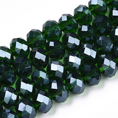 Electroplate Glass Beads Strands EGLA-A034-T8mm-A31-1
