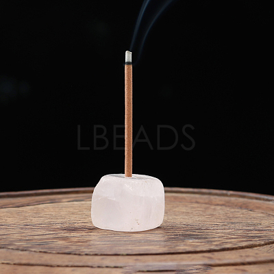 Natural Rose Quartz Incense Burners INBU-PW0001-17D-1