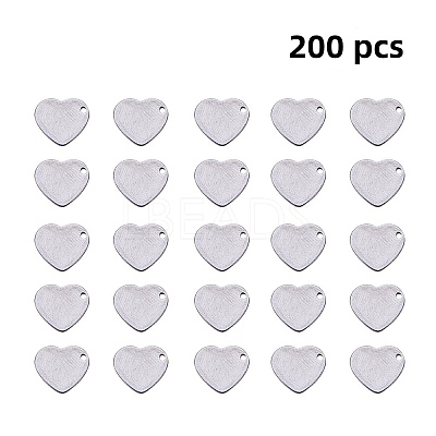 Handmade Gifts Ideas for Valentines Day 304 Stainless Steel Stamping Blank Tag Pendants STAS-PH0010-20-1