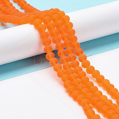 Transparent Glass Beads Strands EGLA-A034-T8mm-MD25-1