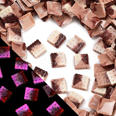Luminous Resin Imitation Chocolate Decoden Cabochons RESI-K036-28A-01-1