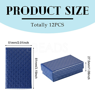 Rhombus Textured Cardboard Gift Storage Boxes CON-TAC0010-03C-02-1