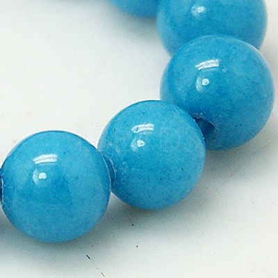 Natural Mashan Jade Round Beads Strands G-D263-12mm-XS20-1