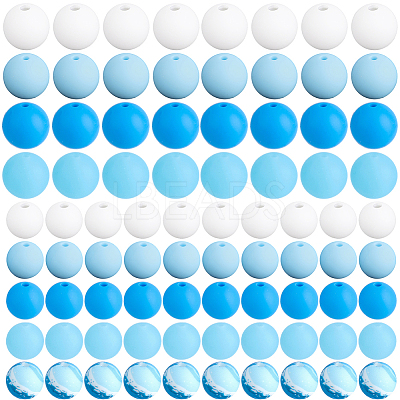 100Pcs Silicone Beads SIL-PA0001-39D-1
