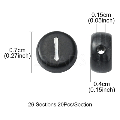 520Pcs 26 Style Opaque Acrylic Beads SACR-YW0001-51-1