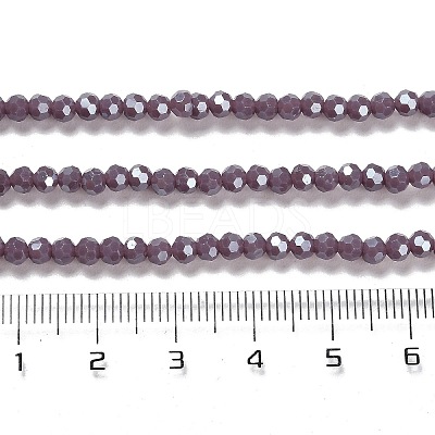 Electroplate Opaque Glass Beads Strands EGLA-A035-P3mm-A11-1