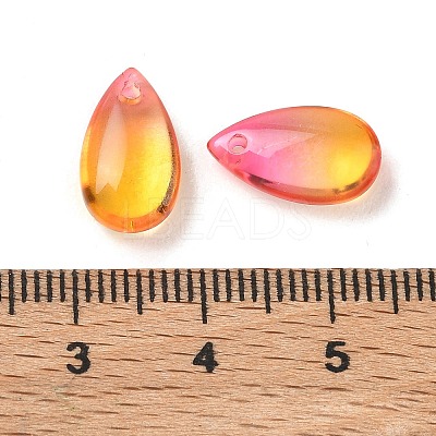 Transparent Glass Charms GLAA-O017-01F-1-1