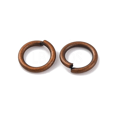 Brass Saw Cut Open Jump Rings KK-G514-01I-R-1