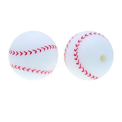 Sports Food Grade Eco-Friendly Silicone Focal Beads LS-SI-JX0059A-01-1