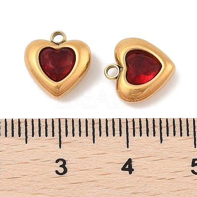 Ion Plating(IP) 304 Stainless Steel Micro Pave Cubic Zirconia Pendants STAS-S131-17G-03-1