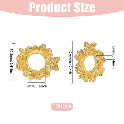 100Pcs Alloy Spacer Beads FIND-CA0011-55-1
