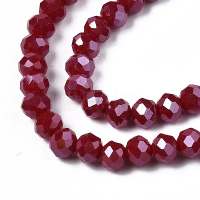Electroplate Glass Beads Strands EGLA-A034-P3mm-A13-1