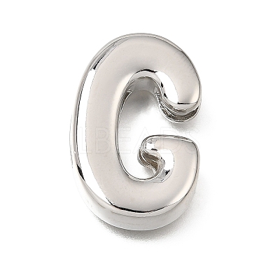 Brass Slide Charms KK-Z163-01P-G-1