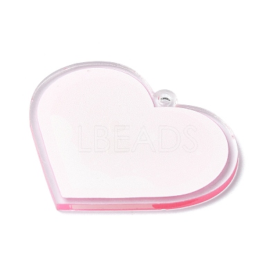 Valentine's Day Transparent Acrylic Pendant LS-OACR-A025-02B-1