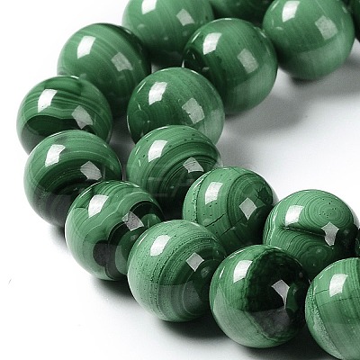Natural Malachite Beads Strands G-F571-27AB1-7mm-1