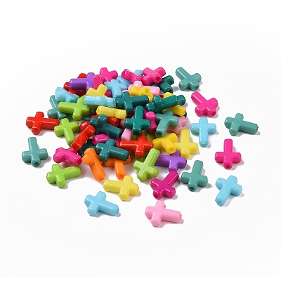 Opaque Acrylic Beads SACR-436-M-1