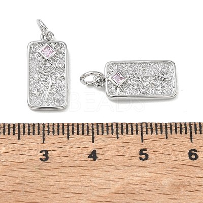 SHEGRACE Valentine's Day Brass Cubic Zirconia Pendants XGRQ3K497-552P-1